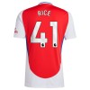 Maillot de Supporter Arsenal Rice 41 Domicile 2024-25 Pour Enfant